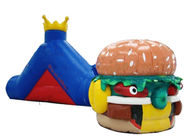 Hot Sale Inflatable Tunnel Maze Games In Hamburger Shape For Kids