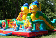 Lovely Inflatable Bug Funcity With Slide, Inflatable Funland For Kids