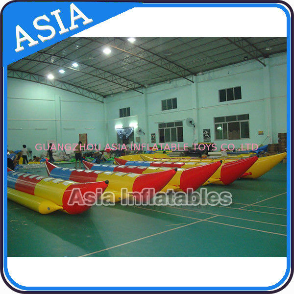 Water Sleds Banana Inflatable Boats Heavy Duty For 6 Passengers Water Games
