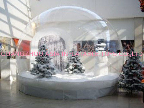 Clear Inflatable Christmas Human Size Snow Globe / Bubble Tent for Sale
