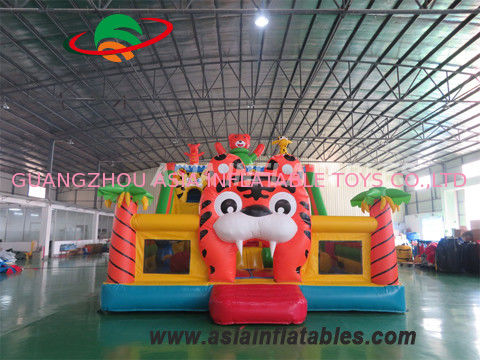 0.55mm PVC Tarpaulin 8 X 6M Tiger Inflatable Fun City