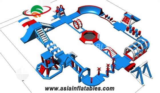 Kolam Warna Biru 30M 0.6mm PVC Taman Air Tiup