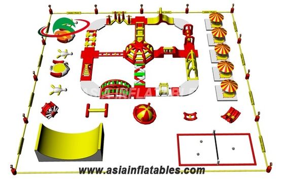 Warna Disesuaikan Taman Air Tiup Anak-anak Untuk Arena Olahraga